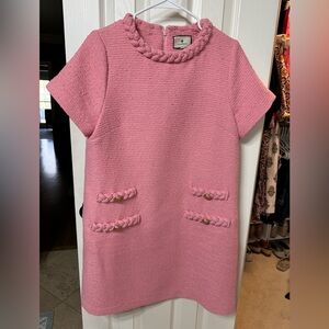 Tuckernuck Pink Tweed Jackie Dress